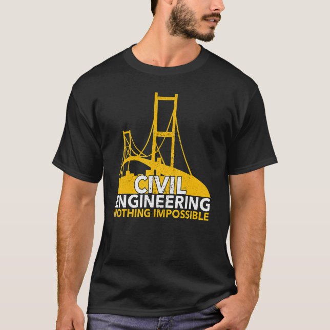 Camiseta Truss Ingeniería Civil Estructural Estudiada (Anverso)