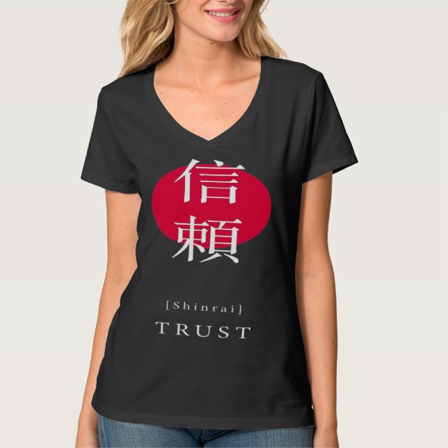 Camiseta Trust Japanese Style Motivational Kanji Japanese C (Anverso)