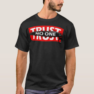 Camiseta Trust No One Graphic Tees Motivational Graphic Qu