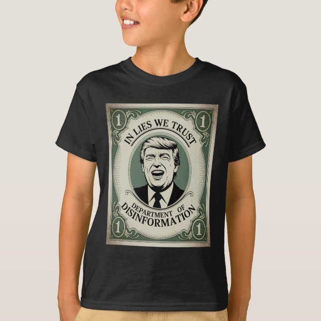 Camiseta “trust Nobody” - Trump Nknote Parody 2  (Anverso)