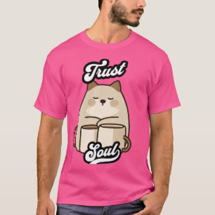 Camiseta Trust Soul – Gato Kawaii y Tazas Zen