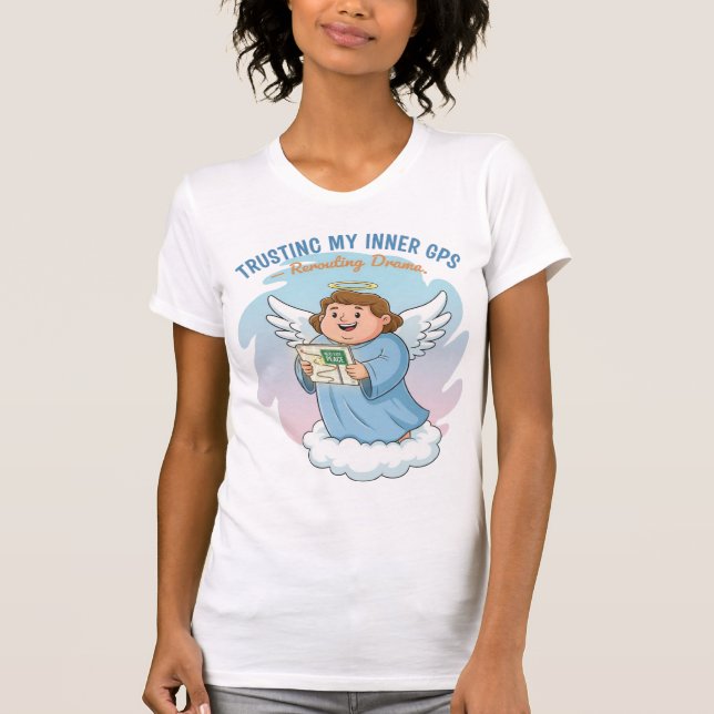 Camiseta Trusting My Inner GPS — Rerouting Spiritual Funny  (Anverso)