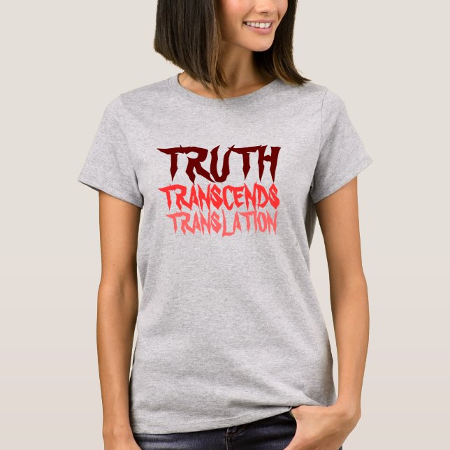 CAMISETA TRUTH TRANSCENDS RED TODDLER RAGLAN (Anverso)