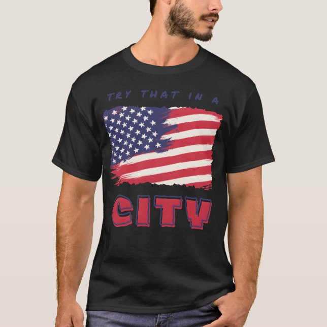 Camiseta Tryhat in a City vintage (Anverso)