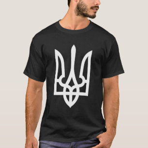 Camiseta Tryzub White - Tridente ucraniano