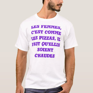 CAMISETA TS LAS MUJERES PIZAS CALIENTES