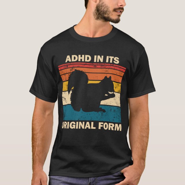 Camiseta ts Original Form Funny Squirrel Retro (Anverso)