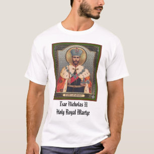 Camiseta Tsar Nicolás II, centro comercial real santo de