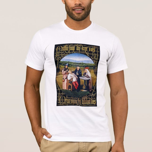 Camiseta TShirt: Bosch - Extrayendo la piedra de la locura (Anverso)