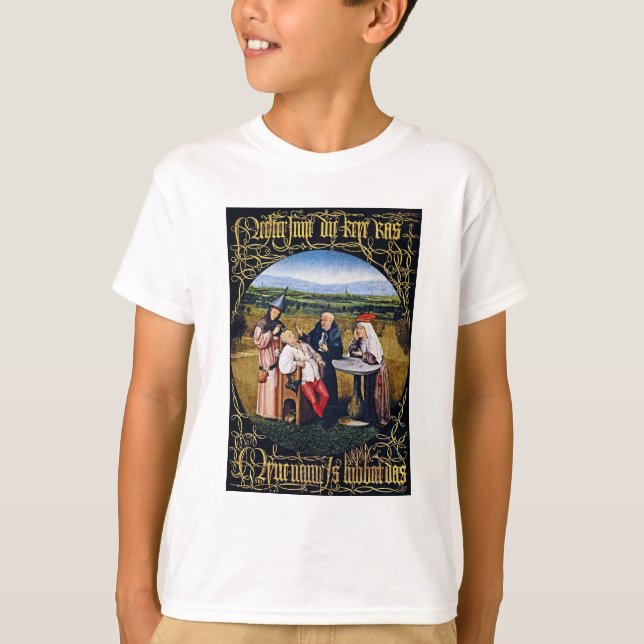 Camiseta TShirt: Bosch - Extrayendo la piedra de la locura (Anverso)