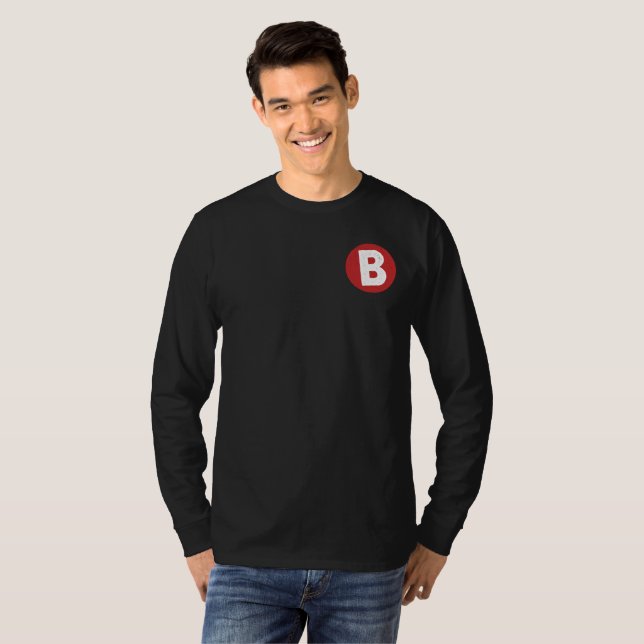 Camiseta TShirt de largo aliento masculino (Anverso completo)