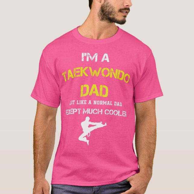 Camiseta Tshirt de papá de Taekwondo - papá de artes marcia (Anverso)