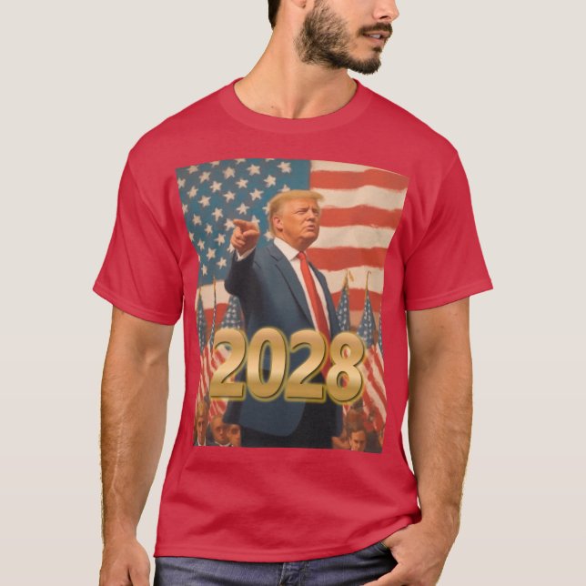 Camiseta TSHIRT de Trump 2028 (Anverso)
