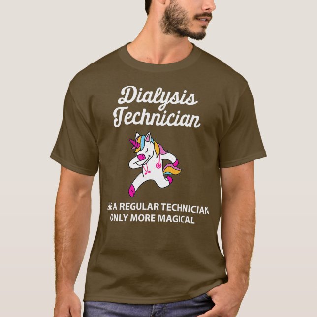 Camiseta Tshirt de Unicornio mágico de diálisis (Anverso)