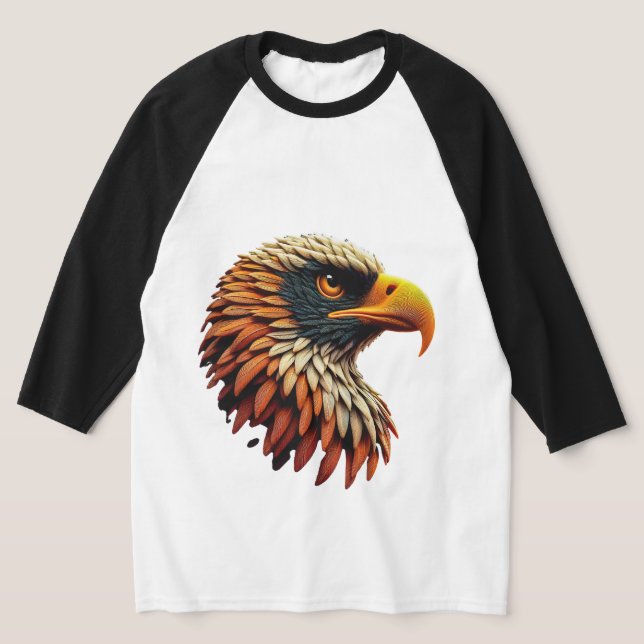 Camiseta Tshirt estampada diseño artístico Águila (Distribución)