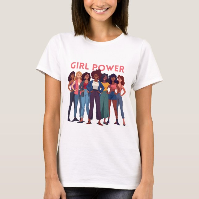 Camiseta Tshirt Girl Power  (Anverso)
