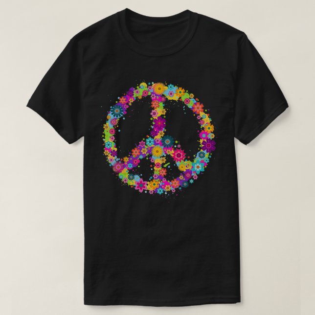 Camiseta TShirt Hippie Costume Tie Muere 60 s 70s TShirt (Diseño del anverso)