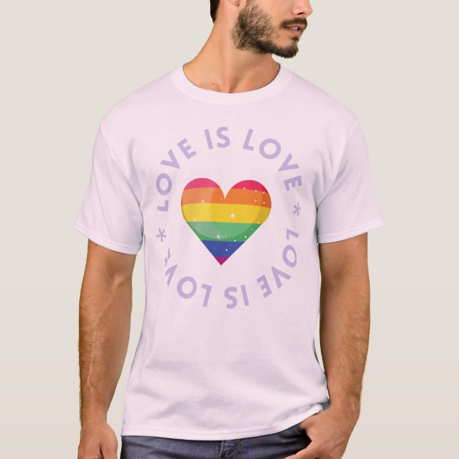 Camiseta tshirt love is love (Anverso)