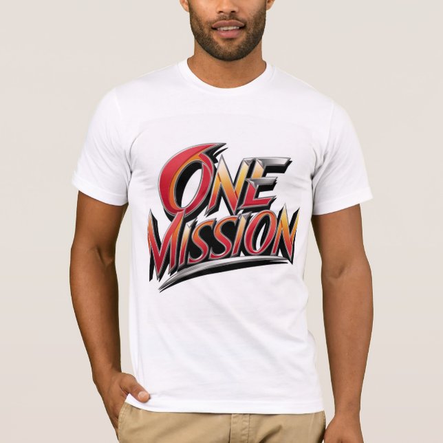Camiseta Tshirt - "One mission" (Anverso)