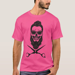 Camiseta Tshirt skull barber shop Classic TShirt