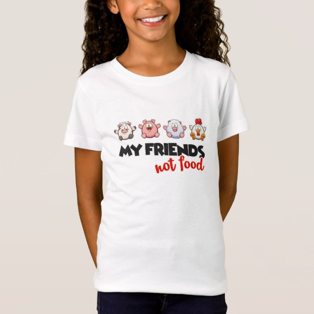 Camiseta Tshirt Vegan Menina (Anverso)