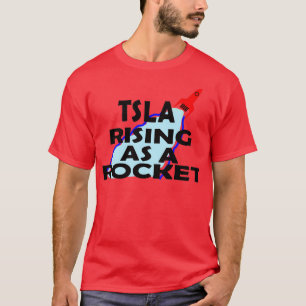 Camiseta Tsla levantándose como cohete 1