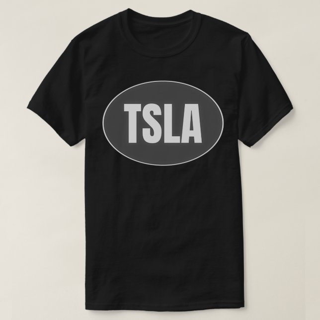 Camiseta TSLA Ticker (Diseño del anverso)