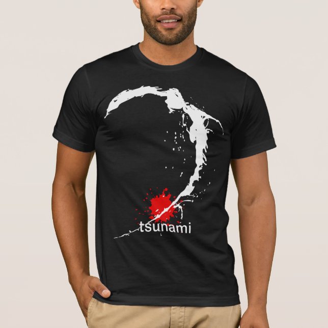 Camiseta Tsunami de Japón (Anverso)