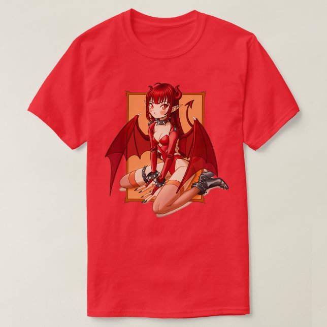Camiseta Tsundere Succubus (Diseño del anverso)