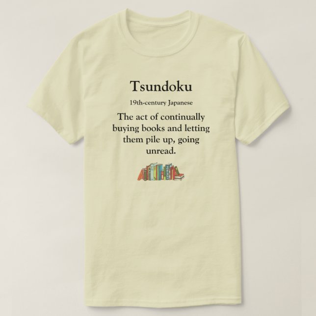 Camiseta Tsundoku (Diseño del anverso)