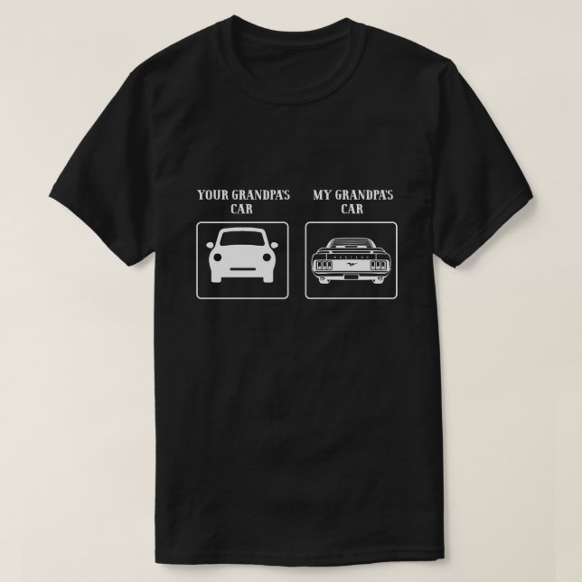 Camiseta Tu abuelo auto mi abuelo auto (Diseño del anverso)