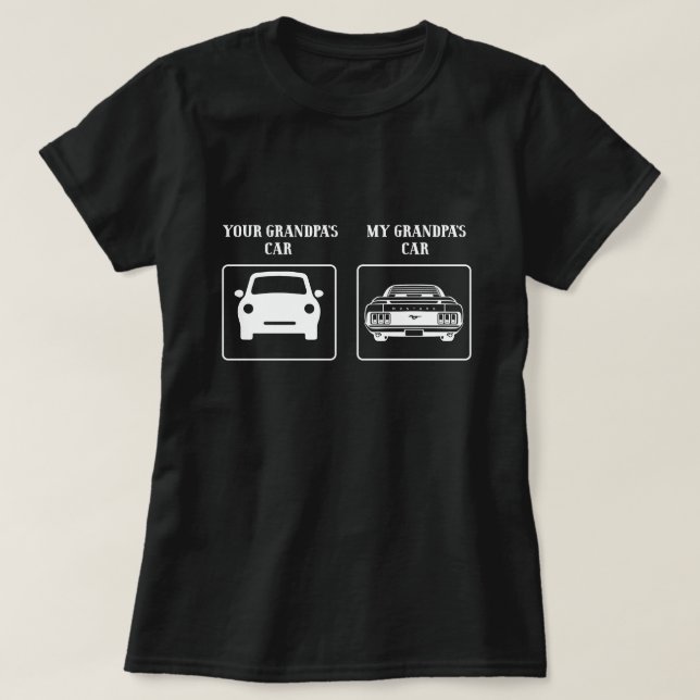 Camiseta Tu abuelo auto mi abuelo auto (Diseño del anverso)