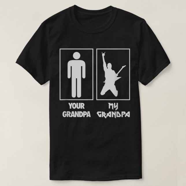 Camiseta Tu abuelo mi guitarra abuelo (Diseño del anverso)