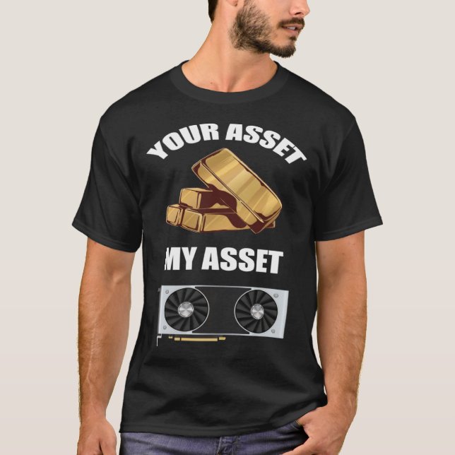 Camiseta Tu Activo Mi Activo Minería de Criptomonedas con G (Anverso)