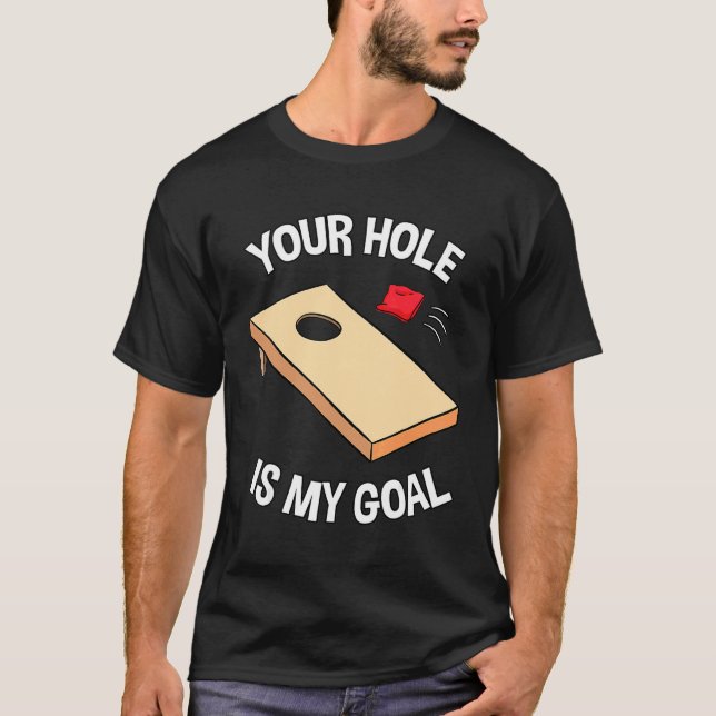 Camiseta Tu Agujero Es Mi Bolsa Bean De Cornhole Team (Anverso)