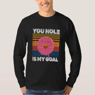 Camiseta Tu Agujero Es Mi Meta Donut Divertido Premium