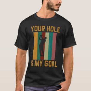 Camiseta Tu Agujero Es Mi Objetivo Golf Retro Sunset Golf