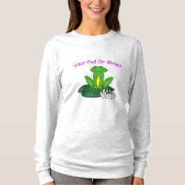 Camiseta ¿Tu Alfombra o la Mía? Manga Larga Gris Claro para