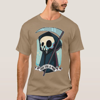 Camiseta Tu Alma Es Mía Kawaii Reaper Death Halloween Sk