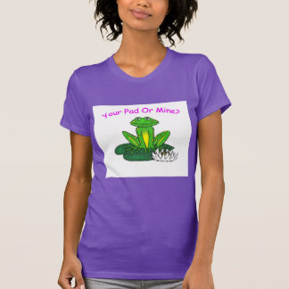 Camiseta Tu Almohadilla o la Mía Morado de Mujer