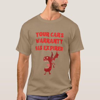 Camiseta Tu Car Warranty regalo retro chico