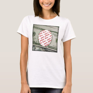 Camiseta ¡Tu cara con la cuenta de $100! Añadir una foto