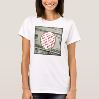 Camiseta ¡Tu cara con la cuenta de $100! Añadir una foto
