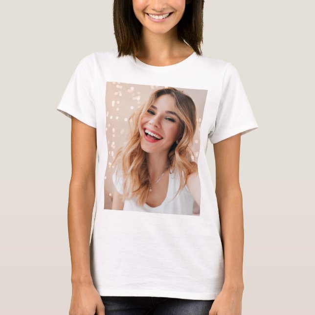 Camiseta Tu cara en un cumpleaños personalizado (Anverso)