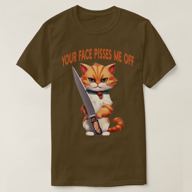 Camiseta tu cara me molesta 1 (Diseño del anverso)
