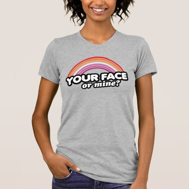 CAMISETA TU CARA O LA MÍA (Anverso)