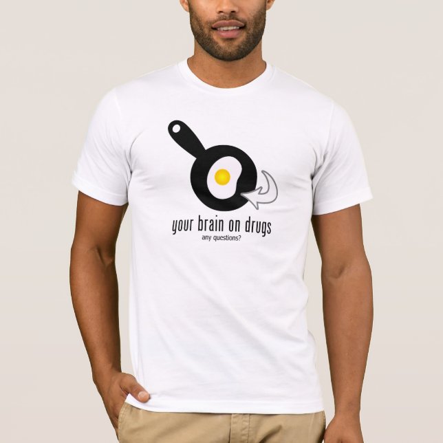 Camiseta Tu cerebro contra las drogas (Anverso)
