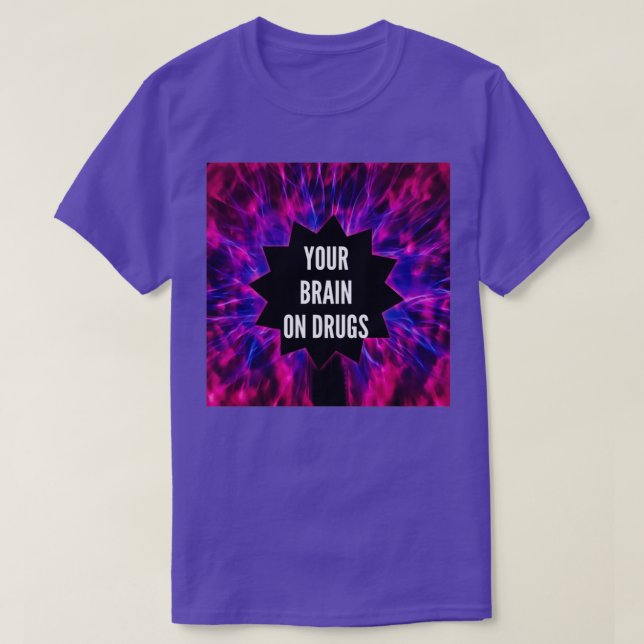 Camiseta Tu cerebro contra las drogas  (Diseño del anverso)