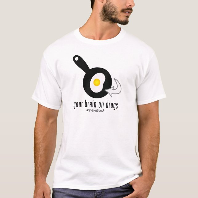 Camiseta Tu cerebro contra las drogas (Anverso)