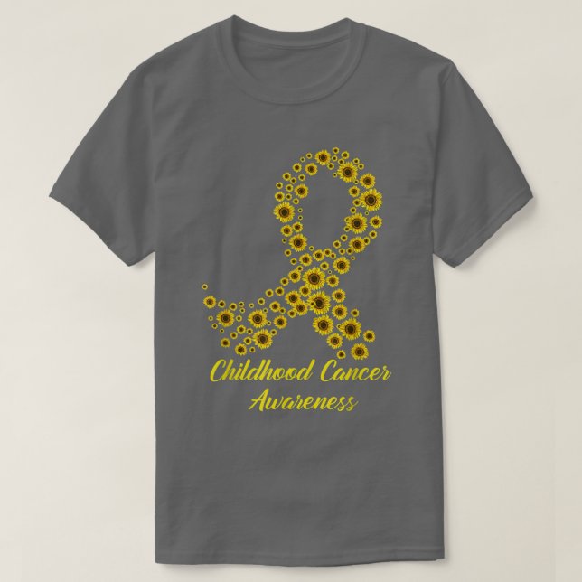 Camiseta Tu Childhood Cancer Awareness Month Costume Yellow (Diseño del anverso)